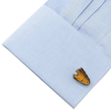 Marvel Guardians of the Galaxy Groot Tigers Eye Cufflinks - Cufflinks.com - Flyclothing LLC