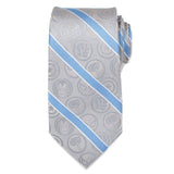Marvel Comics Gray and Blue Stripe Men's Tie - Cufflinks.com - Flyclothing LLC