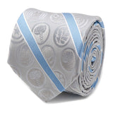 Marvel Comics Gray and Blue Stripe Men's Tie - Cufflinks.com - Flyclothing LLC