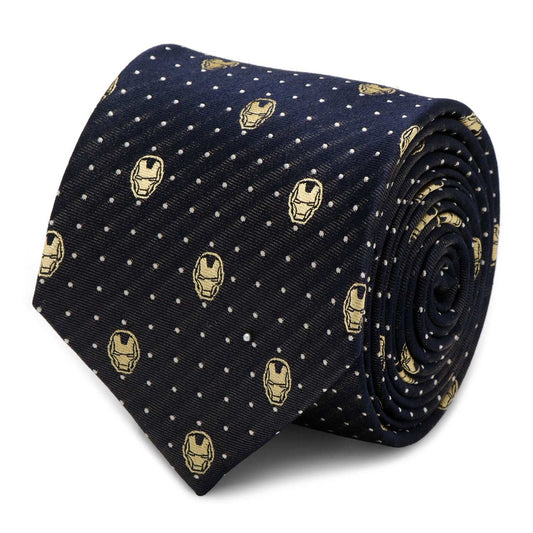Marvel Iron Man Gray Dot Tie - Cufflinks.com - Flyclothing LLC