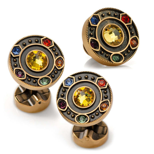 Marvel Avengers Infinity Stones Cufflinks and Lapel Pin Gift Set - Cufflinks.com - Flyclothing LLC
