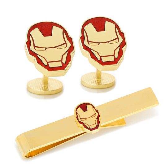 Marvel Iron Man Cufflinks and Tie Bar Gift Set - Cufflinks.com - Flyclothing LLC