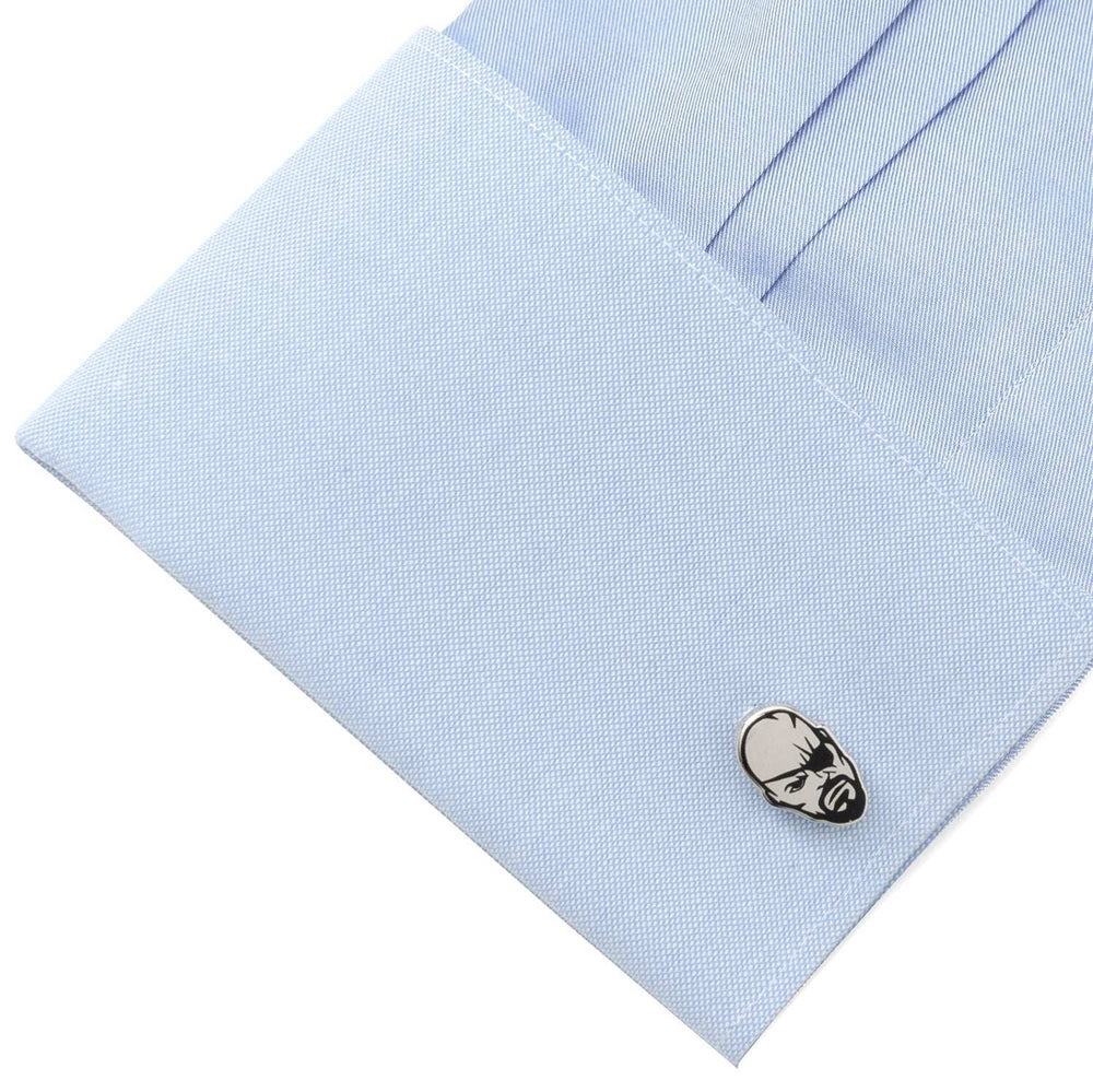 Marvel Nick Fury Silver Cufflinks - Cufflinks.com - Flyclothing LLC
