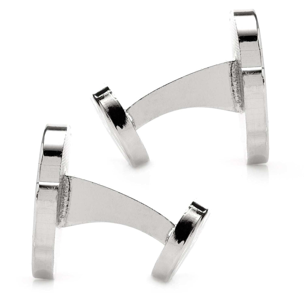 Marvel Nick Fury Silver Cufflinks - Cufflinks.com - Flyclothing LLC