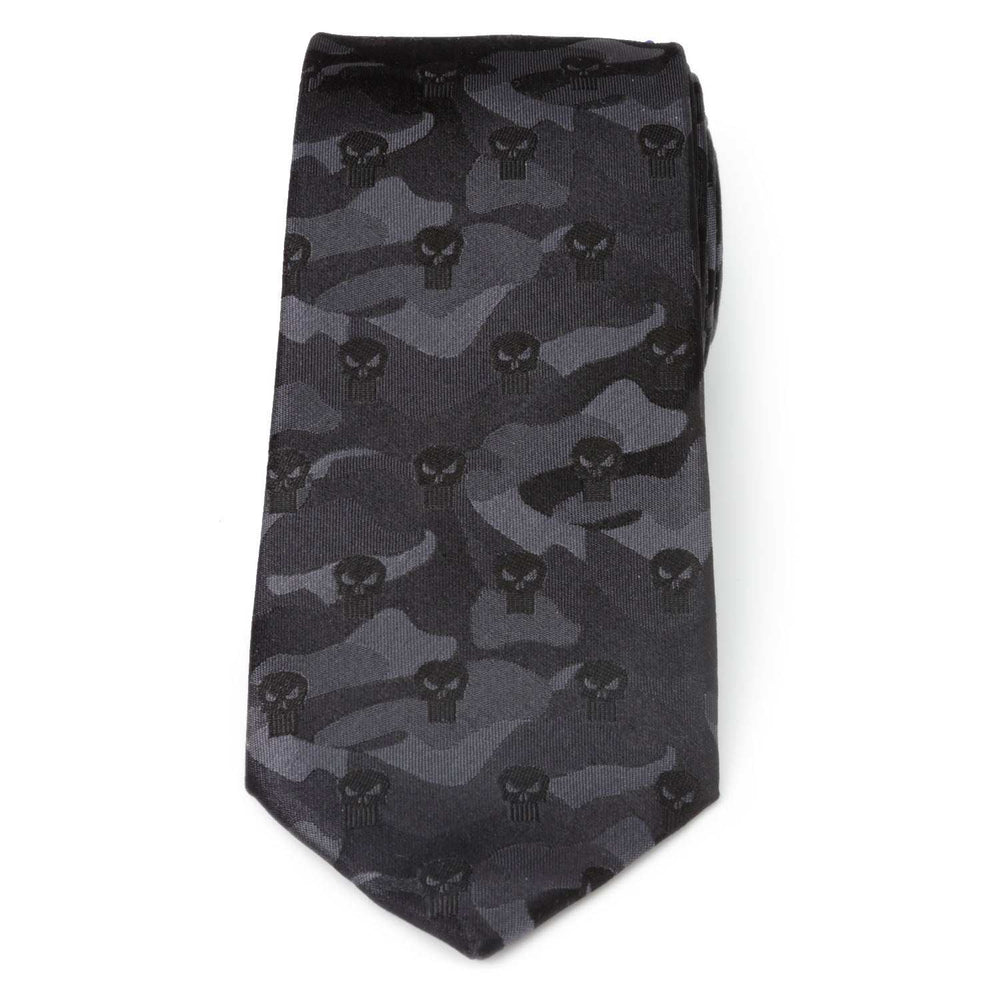 Marvel The Punisher Camo Black Silk Men's Tie - Cufflinks.com - Flyclothing LLC