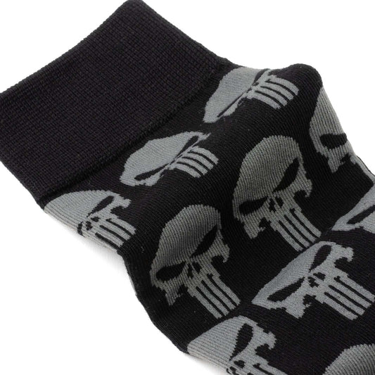 Marvel Punisher Black Socks and Silver Lapel Pin Gift Set - Cufflinks.com - Flyclothing LLC
