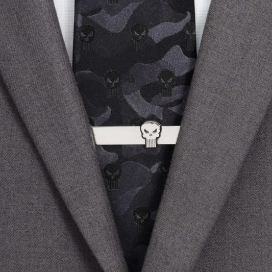 Marvel The Punisher Silver Tie Bar - Cufflinks.com - Flyclothing LLC