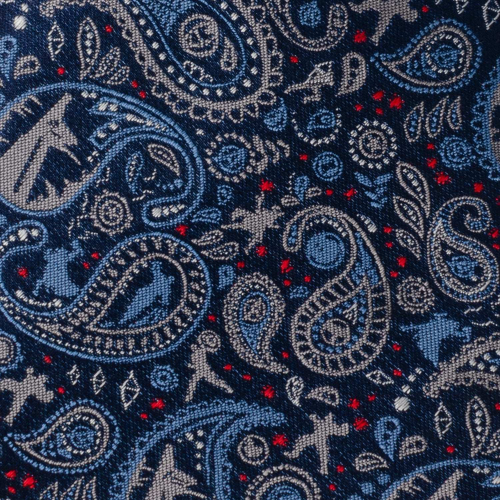 Marvel Avengers Blue Multi Paisley Men's Tie - Cufflinks.com - Flyclothing LLC