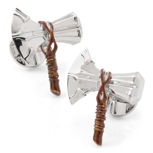 Marvel Thor Stormbreaker Silver Cufflinks - Cufflinks.com - Flyclothing LLC