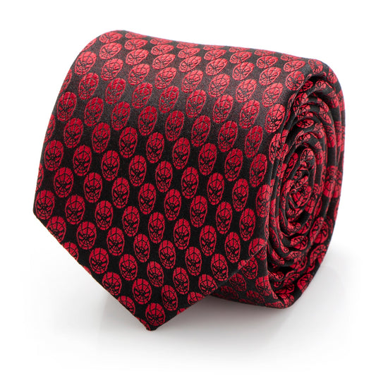 Marvel Spider-Man Mask Red Men's Tie