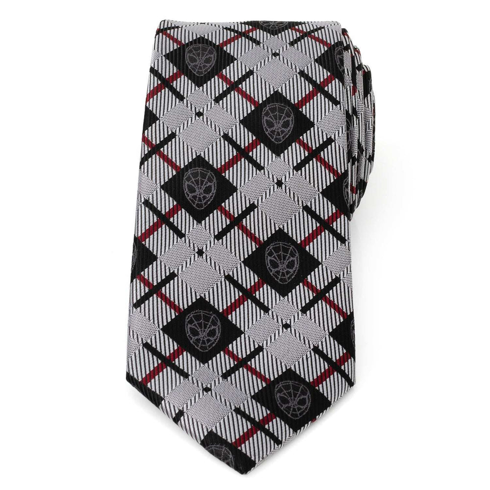 Marvel Spider-Man Plaid Black Men's Tie - Cufflinks.com - Flyclothing LLC