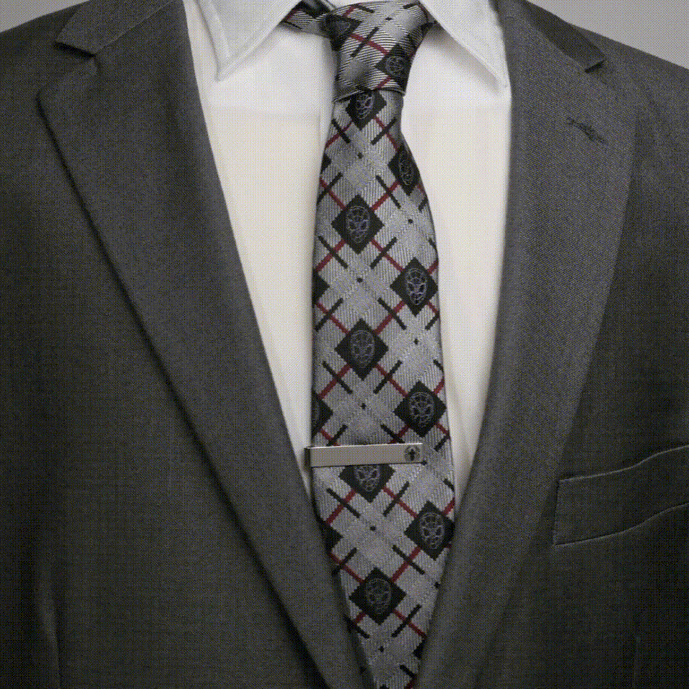 Marvel Spider-Man Plaid Black Men's Tie - Cufflinks.com - Flyclothing LLC