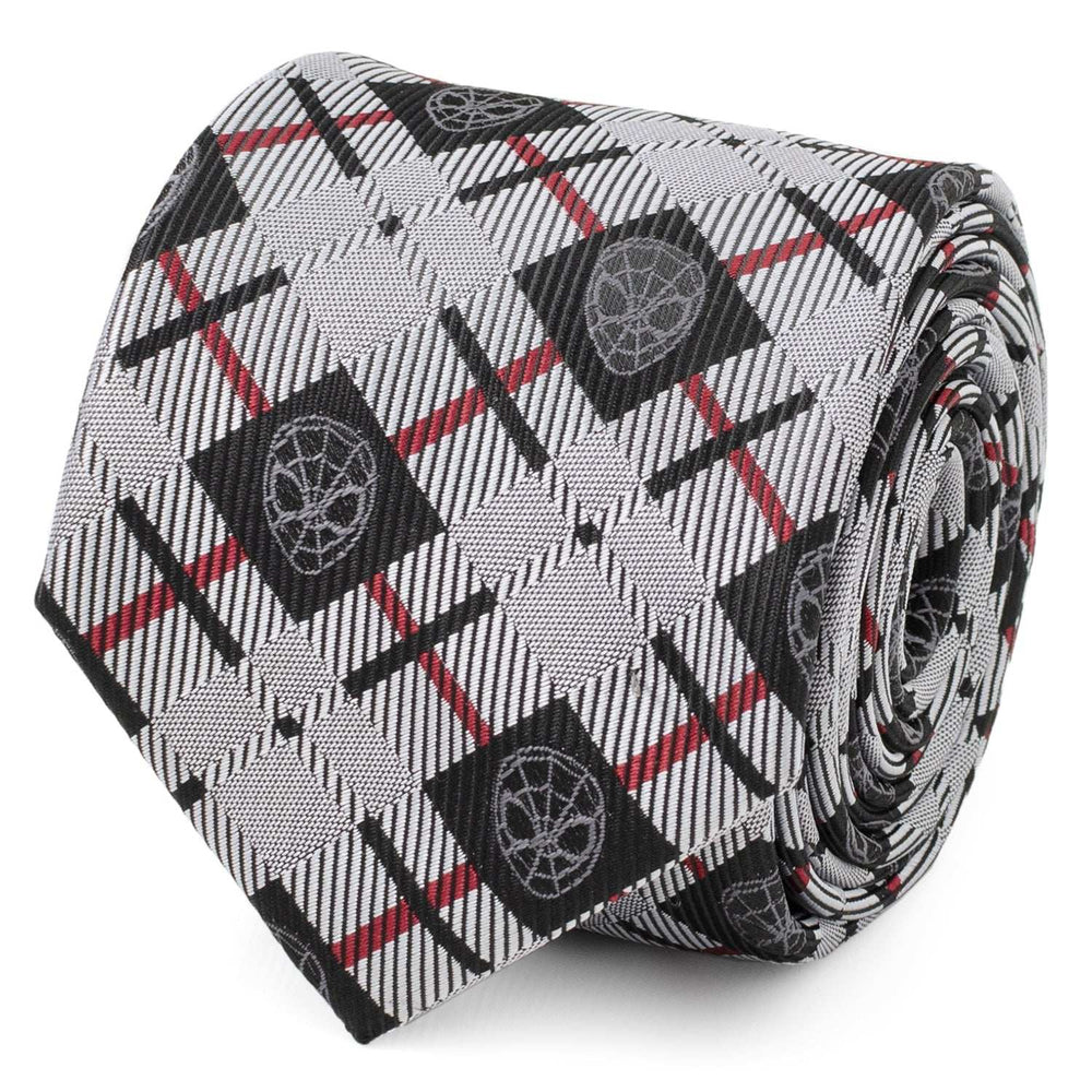 Marvel Spider-Man Plaid Black Men's Tie - Cufflinks.com - Flyclothing LLC
