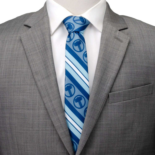 Marvel Thor Blue Striped Men's Tie - Cufflinks.com - Flyclothing LLC