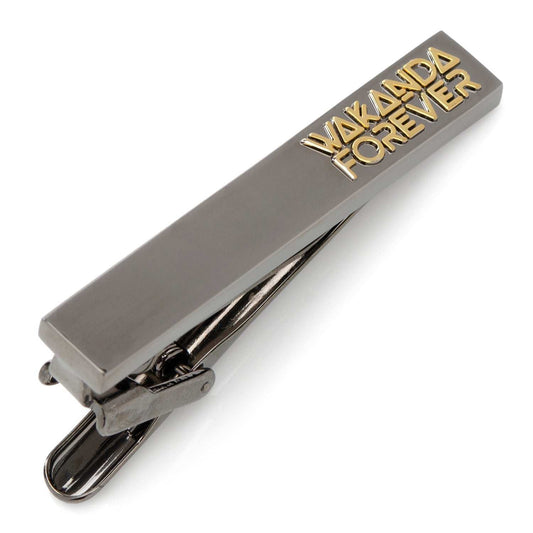 Marvel Black Panther Wakanda Forever Gunmetal Gold Tie Clip - Cufflinks.com - Flyclothing LLC
