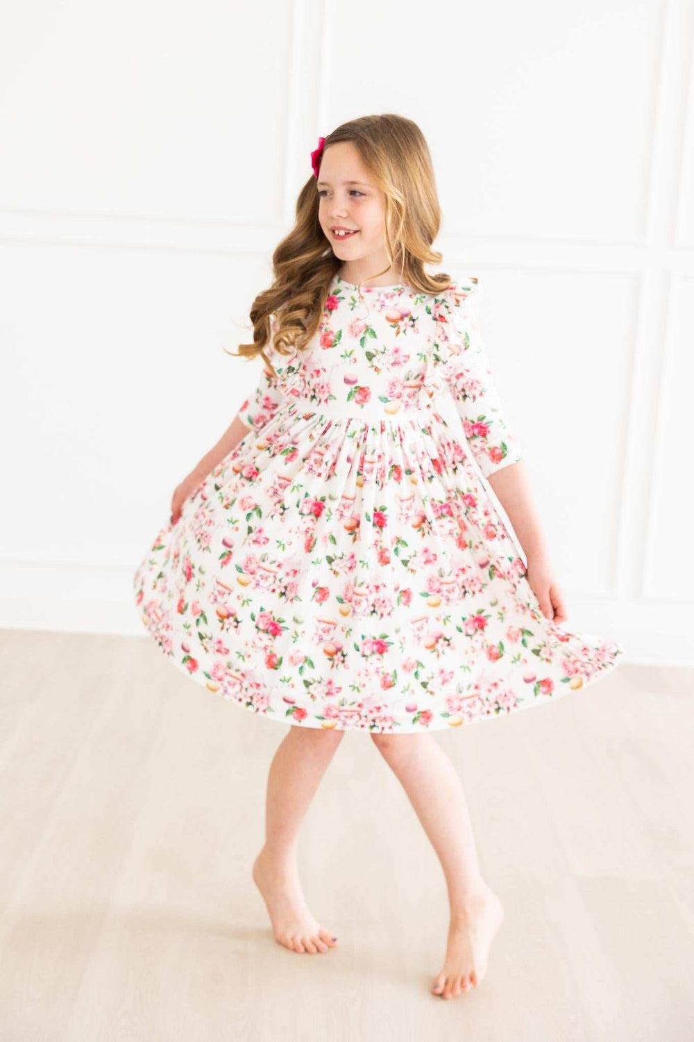 Macarons & Tea Ruffle Twirl Dress - Mila & Rose ® - Flyclothing LLC