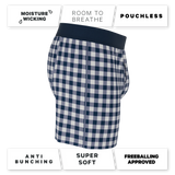 The Mad for Plaid | Navy Gingham Boxers - Shinesty - Flyclothing LLC