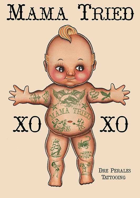 Black Market Art Company Mama Tried Print - Black Market Art Company - Flyclothing LLC