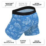 The Man With A Plan | Blueprint Ball Hammock® Pouch Underwear With Fly - Shinesty - Flyclothing LLC
