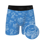 The Man With A Plan | Blueprint Ball Hammock® Pouch Underwear - Shinesty - Flyclothing LLC