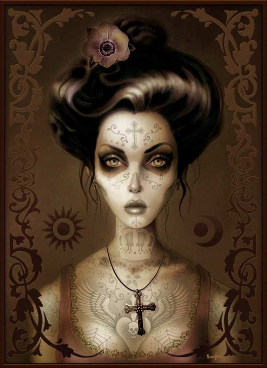 Black Market Art Company Maria Brown Print - Black Market Art Company - Flyclothing LLC