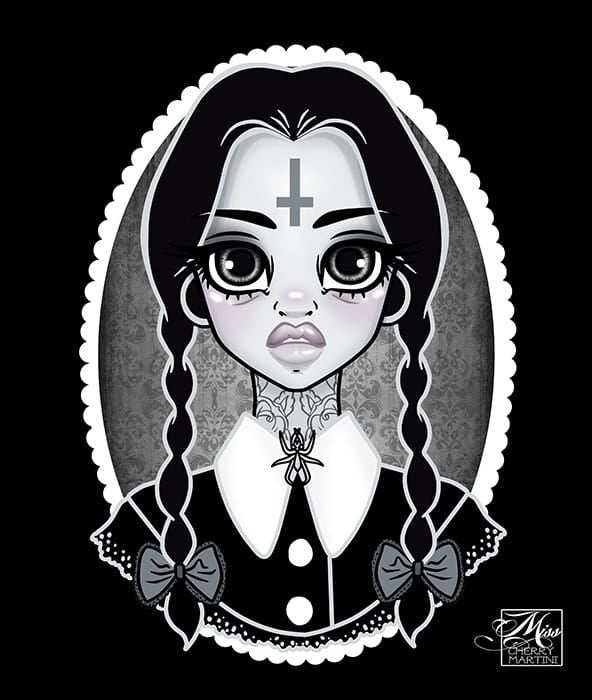 Black Market Art Company Martini& Wednesday Print - Black Market Art Company - Flyclothing LLC