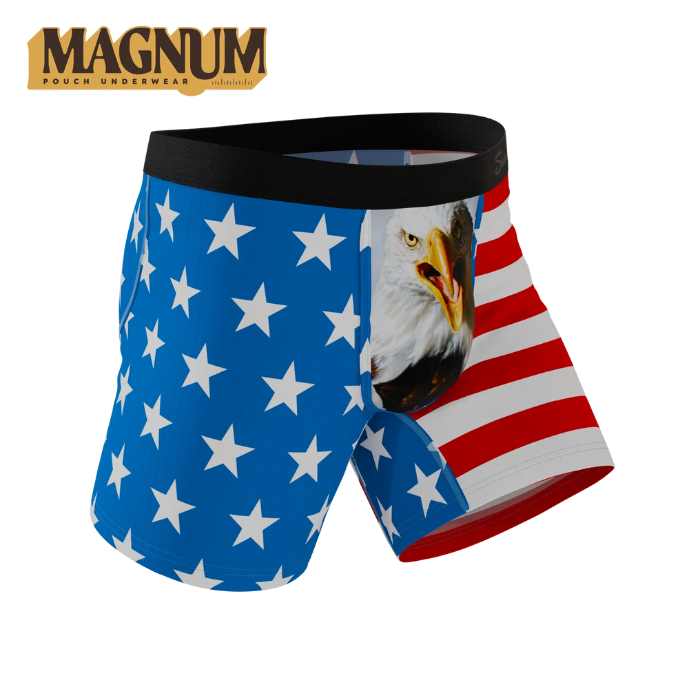 The Mascot | American Flag Ball Hammock® Magnum Big Pouch Underwear - Shinesty - Flyclothing LLC