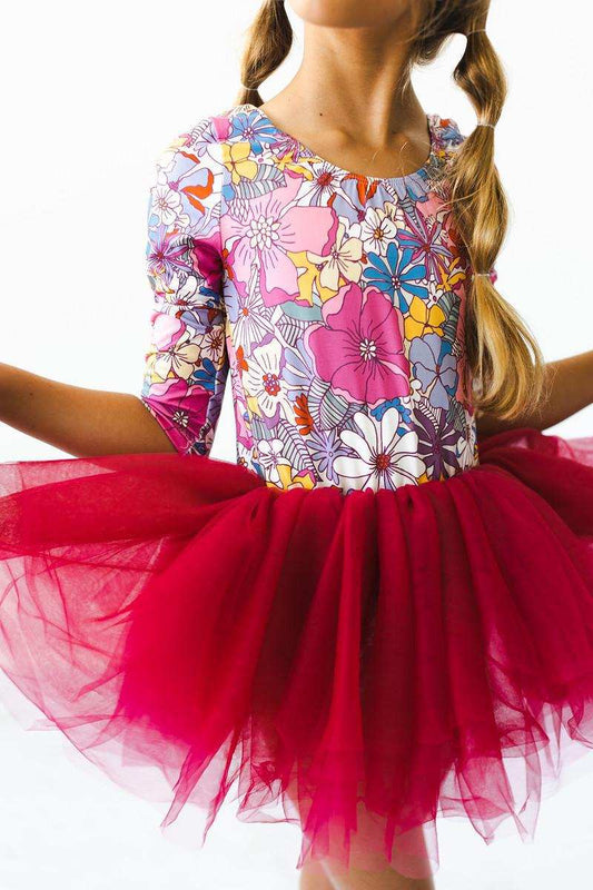 Mauve What's Up Buttercup 3/4 Tutu Leotard - Mila & Rose ® - Flyclothing LLC