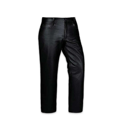 0750.00 - Mens Premium Leather Pants - Unik Just for Bikers - Flyclothing LLC