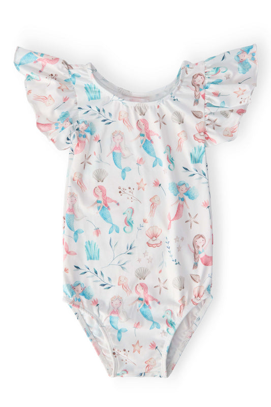 Mermaid Friends S/S Flutter Sleeve Leotard - Mila & Rose ® - Flyclothing LLC
