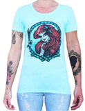 Black Market Art Company Mermaid Women's Loose Neck T-Shirt - Black Market Art Company - Flyclothing LLC