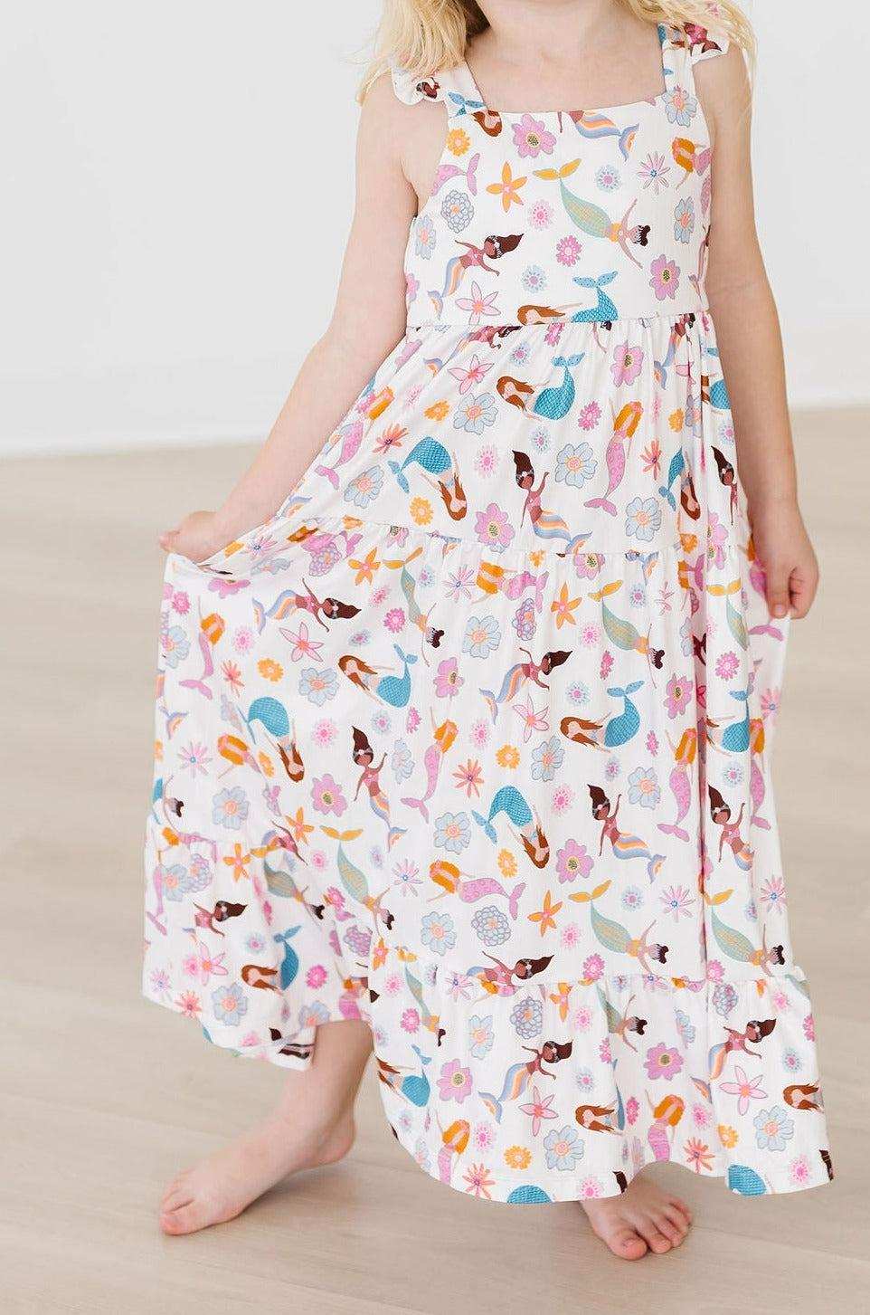 Mermaid Magic Ruffle Maxi Dress - Mila & Rose ® - Flyclothing LLC