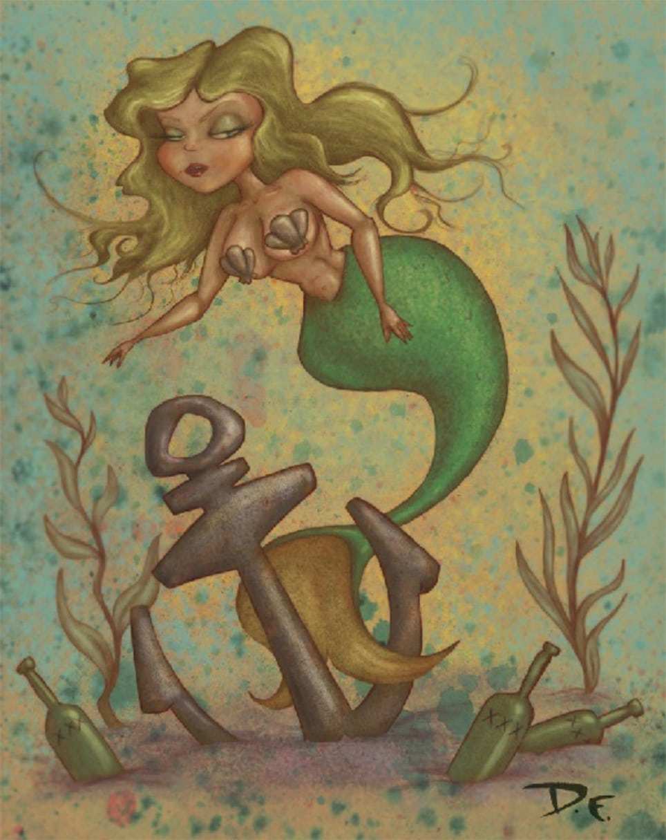 Black Market Art Company Mermaid Print - Black Market Art Company - Flyclothing LLC
