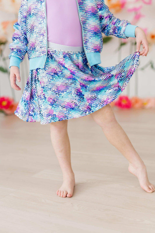 Mermaid Flip Sequin Twirl Skort - Mila & Rose ® - Flyclothing LLC