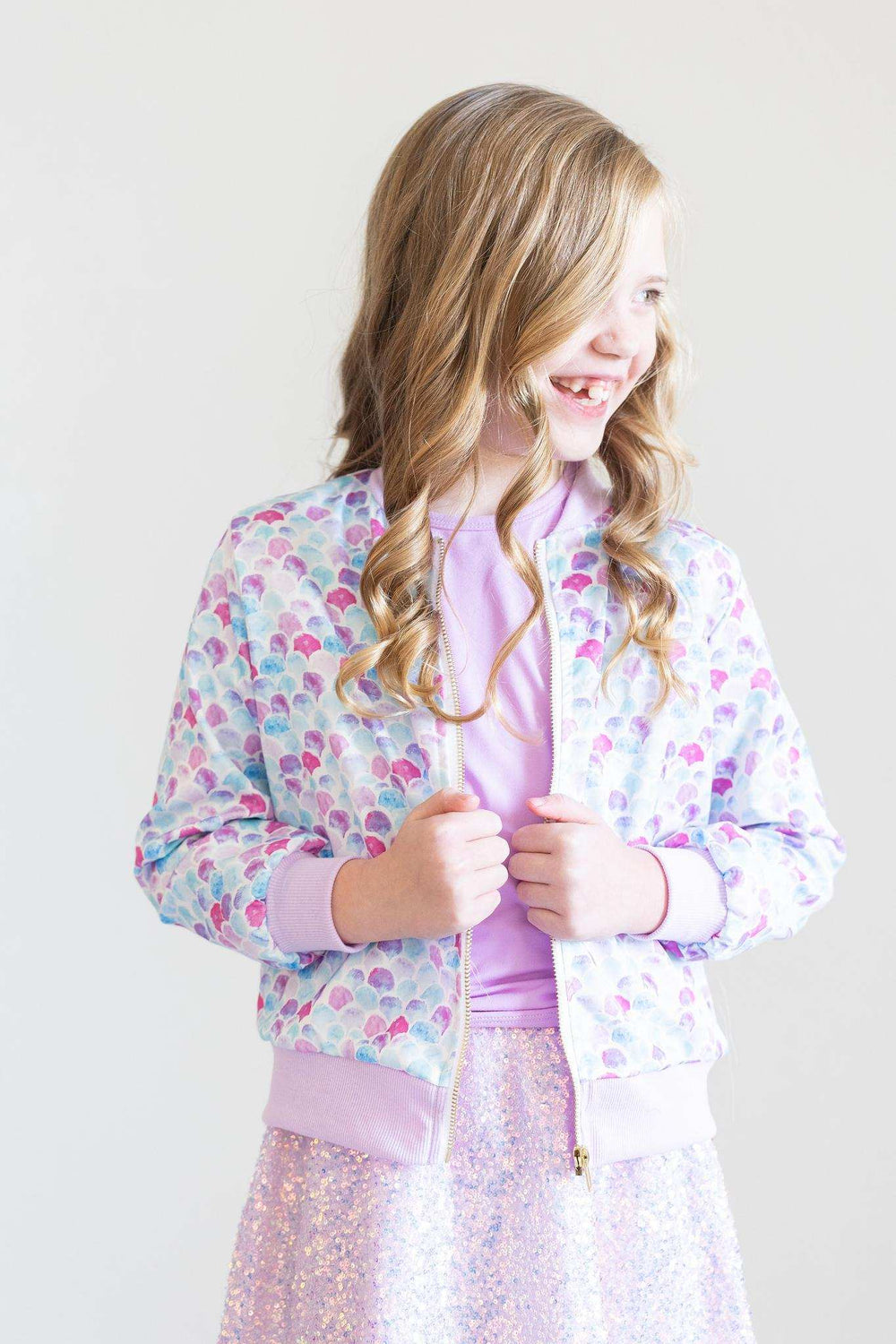 Mermaid Scales Satin Jacket - Mila & Rose ® - Flyclothing LLC