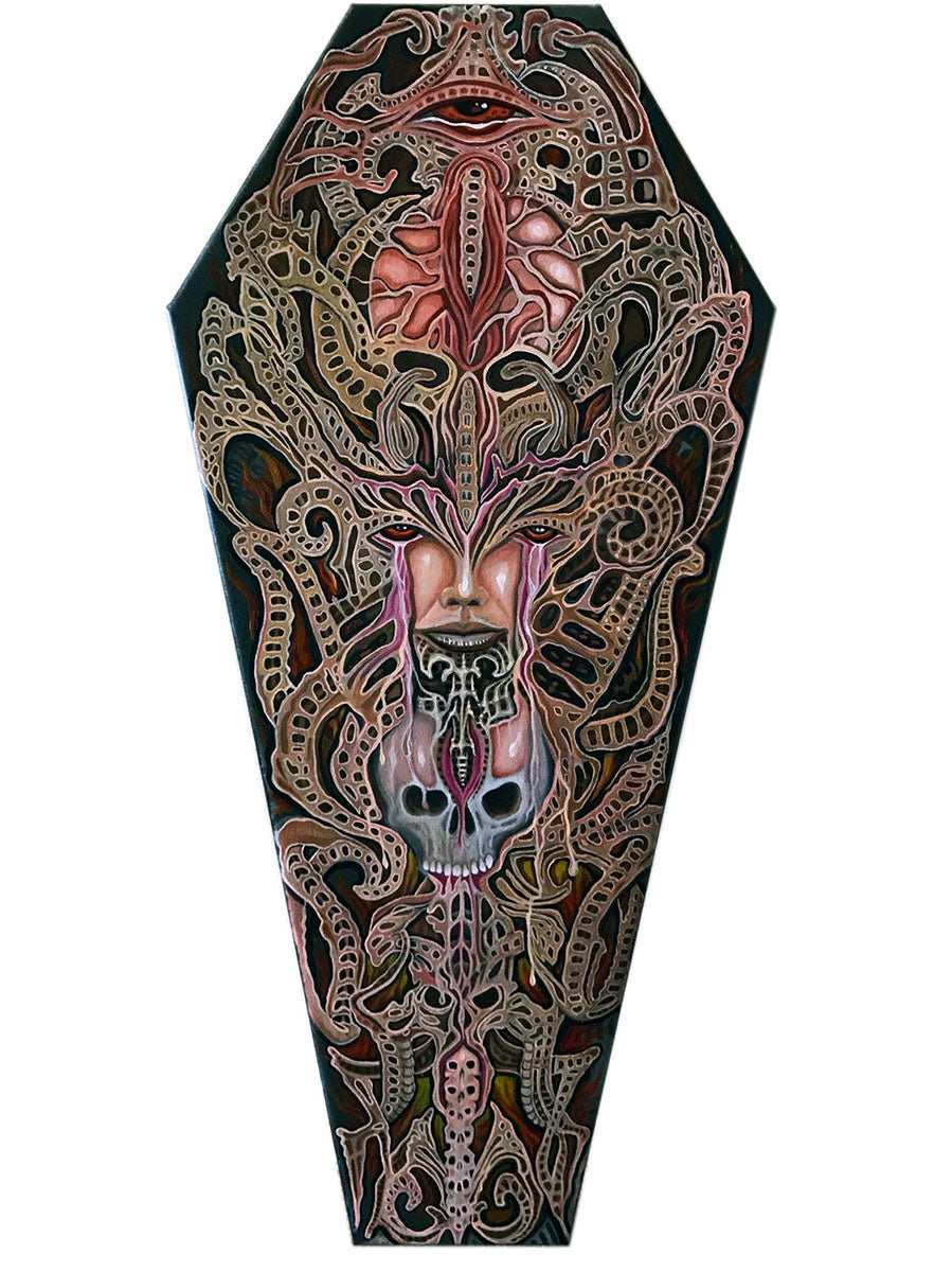 Black Market Art Company BIO GIRL & Stretched Canvas Coffin Print - Black Market Art Company - Flyclothing LLC