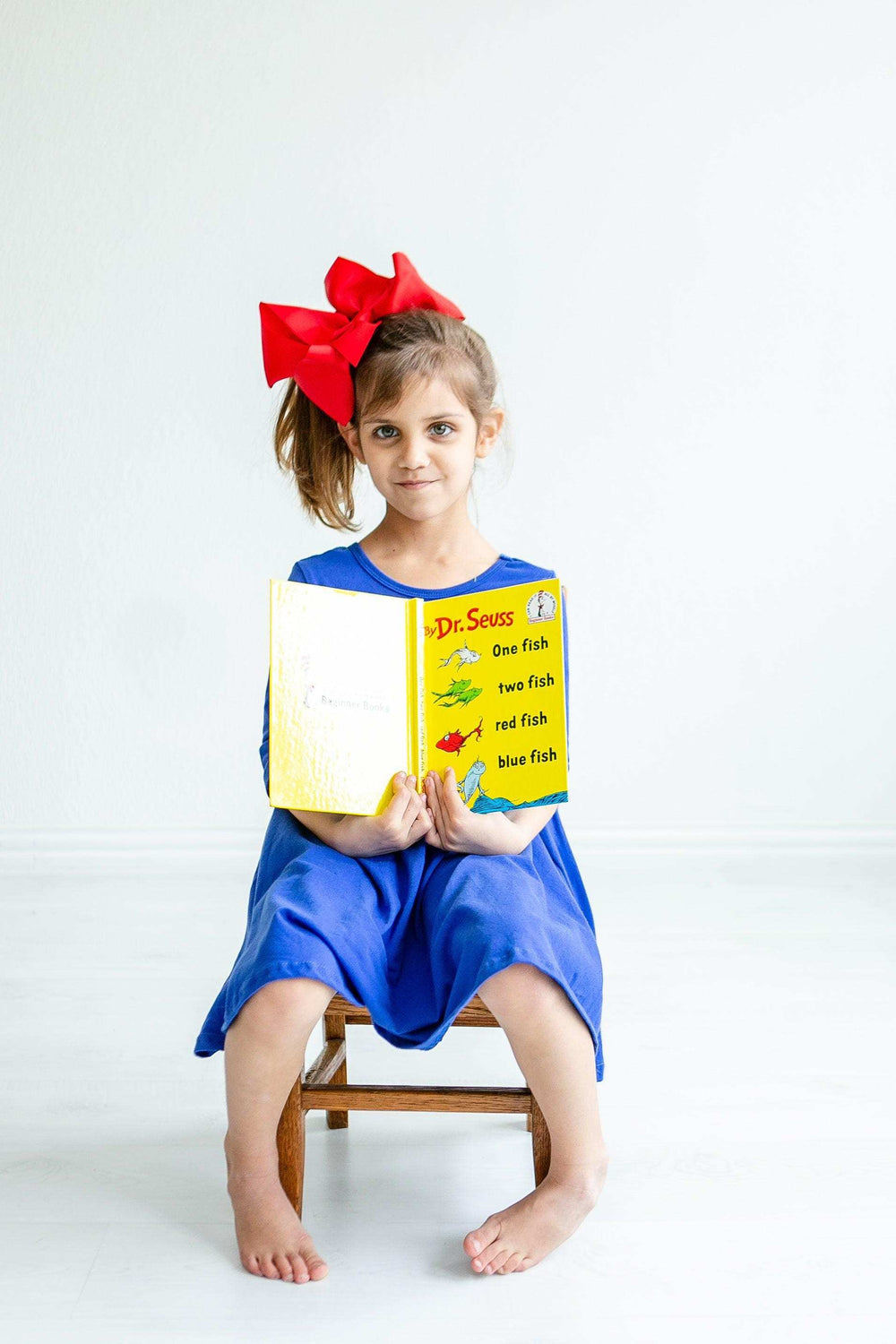 Royal Blue 3/4 Sleeve Pocket Twirl Dress - Mila & Rose ® - Flyclothing LLC