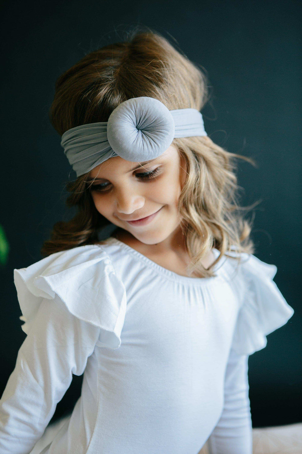 White L/S Flutter Sleeve Leotard - Mila & Rose ® - Flyclothing LLC