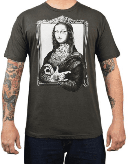 Black Market Art Company Mona Men's T-Shirt - Black Market Art Company - Flyclothing LLC