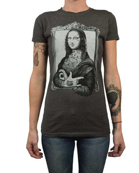 Black Market Art Company Mona Women's T-Shirt - Black Market Art Company - Flyclothing LLC