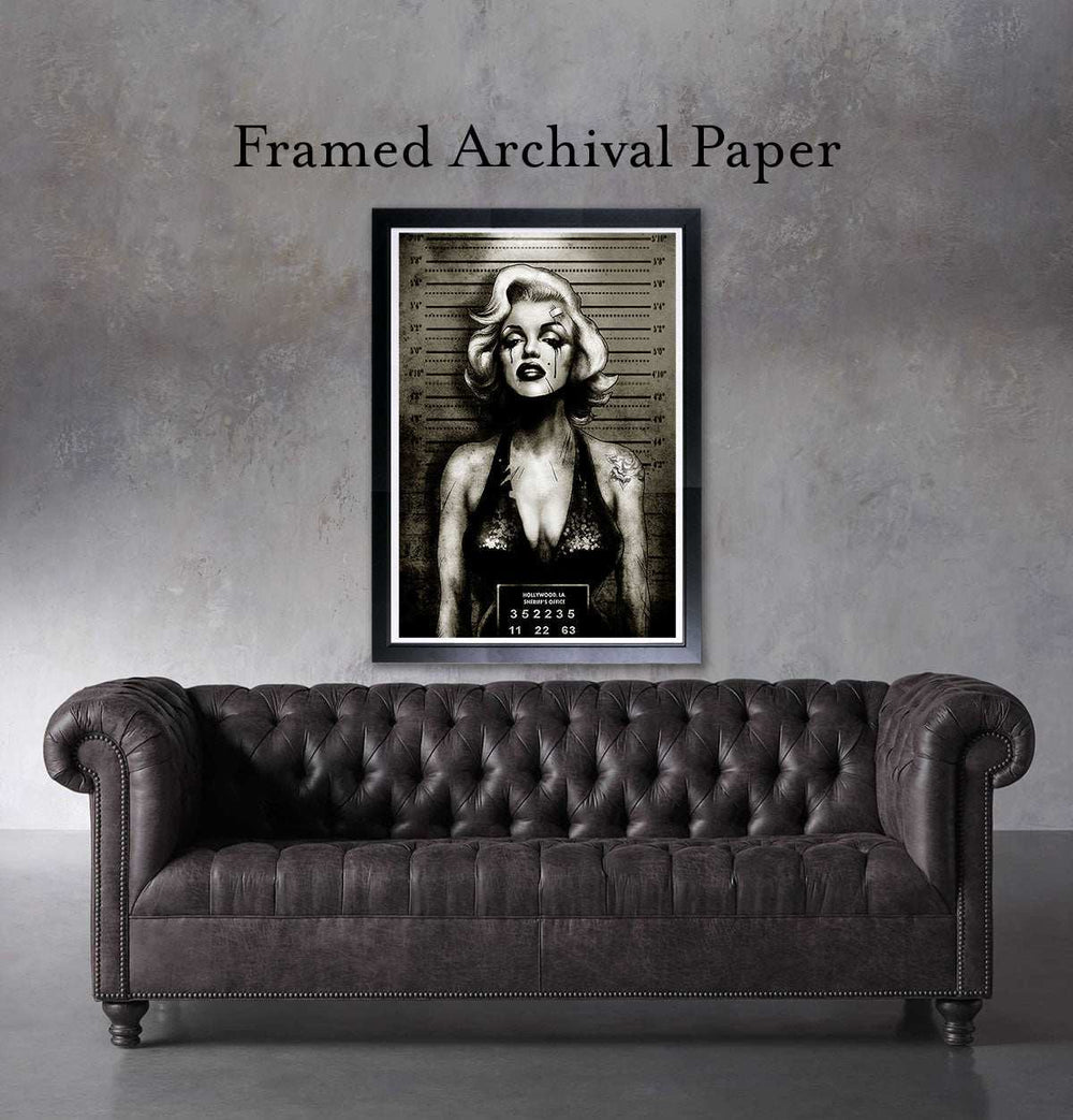 Black Market Art Company Monroe Mugshot Print - Black Market Art Company - Flyclothing LLC