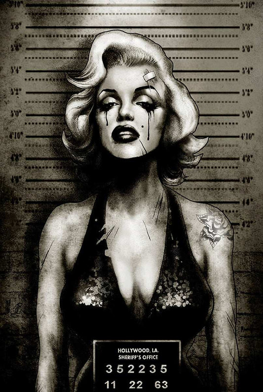 Black Market Art Company Monroe Mugshot Print - Black Market Art Company - Flyclothing LLC