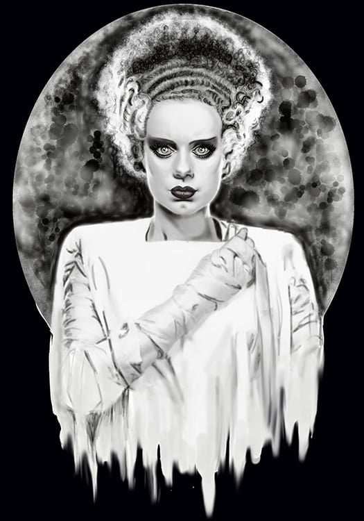 Black Market Art Company Monsters Bride Print - Black Market Art Company - Flyclothing LLC