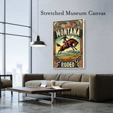 Black Market Art Company Montana Rodeo Poster & Art Print / Wall Art / Western Decor Print - Black Market Art Company - Flyclothing LLC