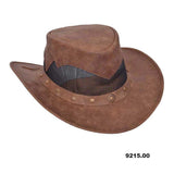 Montana - Mens Premium Leather Cowboy Hat - Unik Just for Bikers - Flyclothing LLC