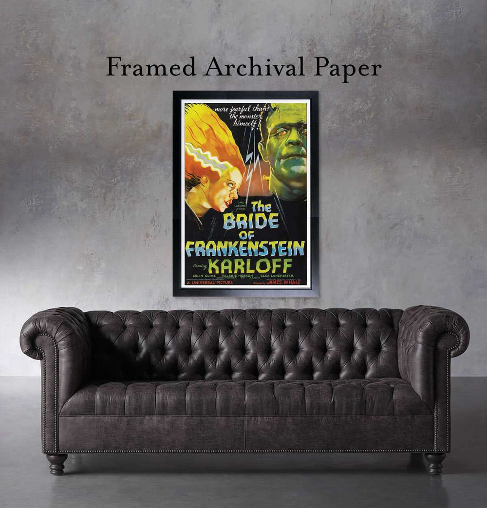 Black Market Art Company More Fearful & Frankenstein & Bride Movie Poster Print - Black Market Art Company - Flyclothing LLC