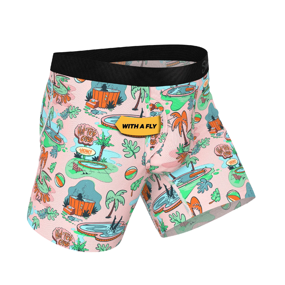 The Motel Hotel | Palm Springs Tropical Ball Hammock® Pouch Underwear With Fly - Shinesty - Flyclothing LLC