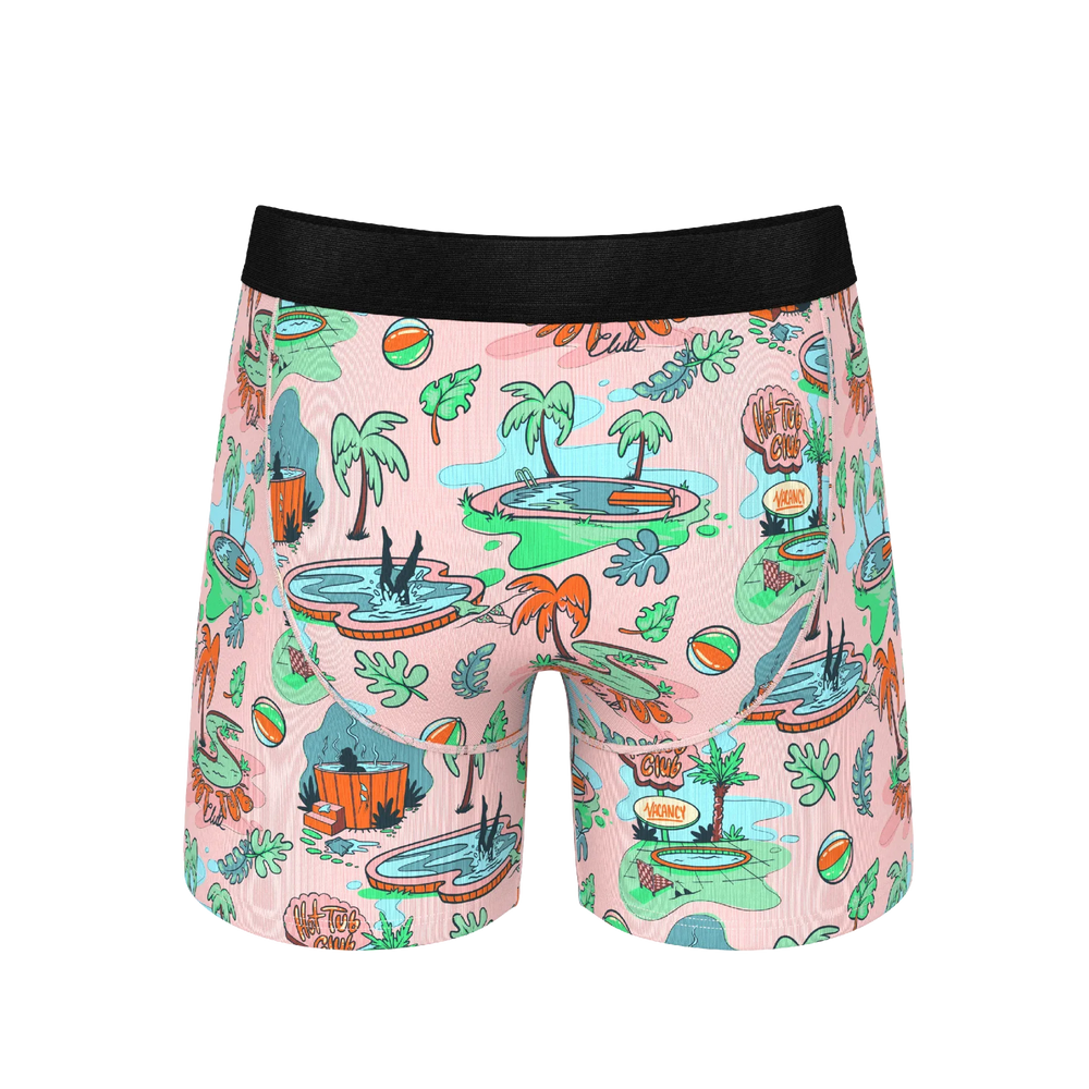 The Motel Hotel | Palm Springs Tropical Ball Hammock® Pouch Underwear With Fly - Shinesty - Flyclothing LLC