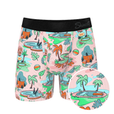 The Motel Hotel | Palm Springs Tropical Ball Hammock® Pouch Underwear With Fly - Shinesty - Flyclothing LLC