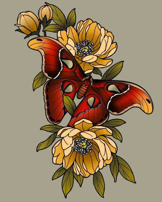 Black Market Art Company Moth Daddy Print - Black Market Art Company - Flyclothing LLC